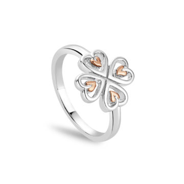 Clogau Silver Tree of Life Heart Ring