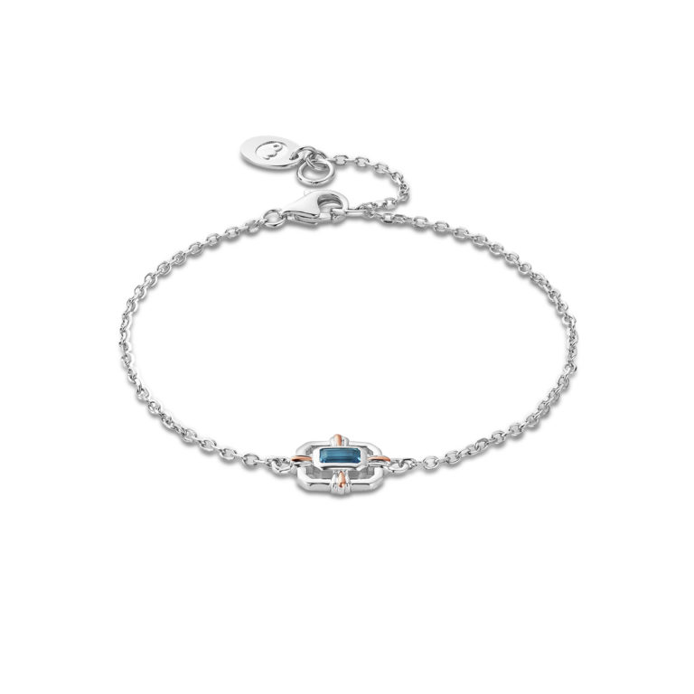 Clogau Silver Enchanted Gateways Blue Topaz Bracelet