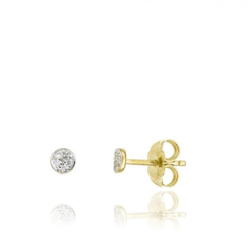 Chimento Armillas Glow 18ct Yellow Gold and Diamond Stud Earrings