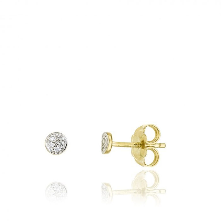 Chimento Armillas Glow 18ct Yellow Gold and Diamond Stud Earrings