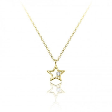 Chimento Love In 18ct Yellow Gold and Diamond Star Pendant
