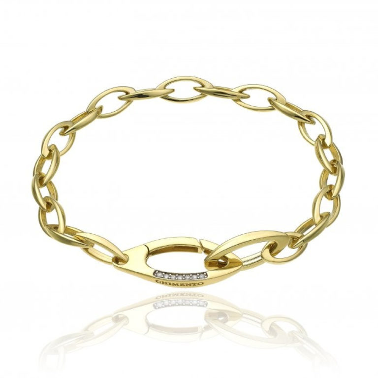 Chimento Link Sensi Yellow Gold and Diamond Bracelet