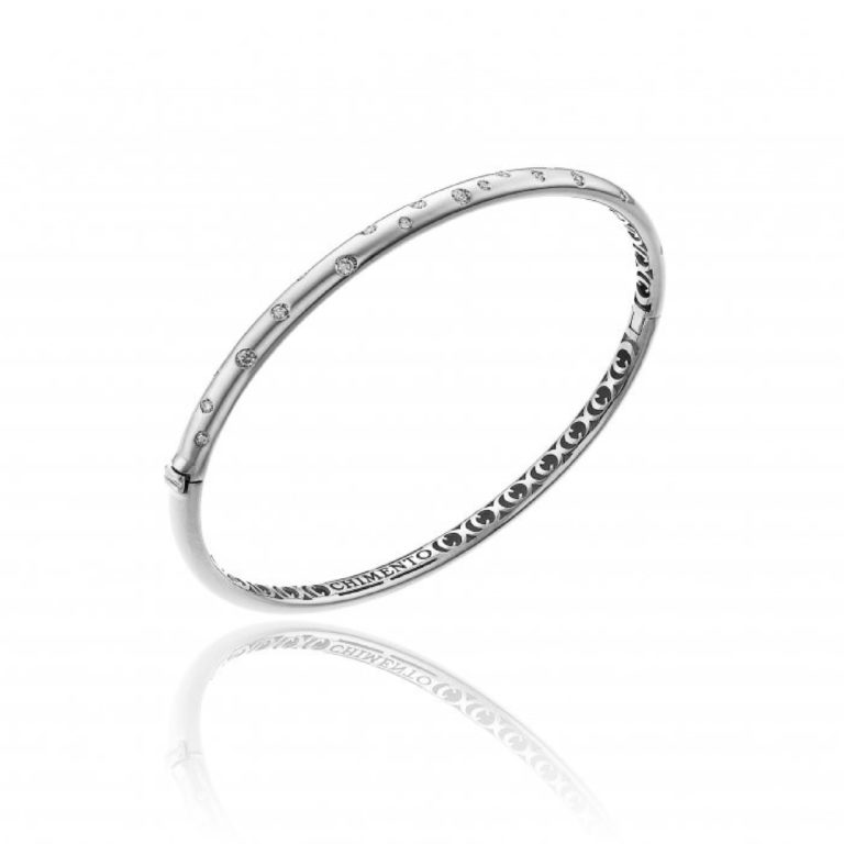 Chimento Brio 18ct White Gold and Diamond Bangle