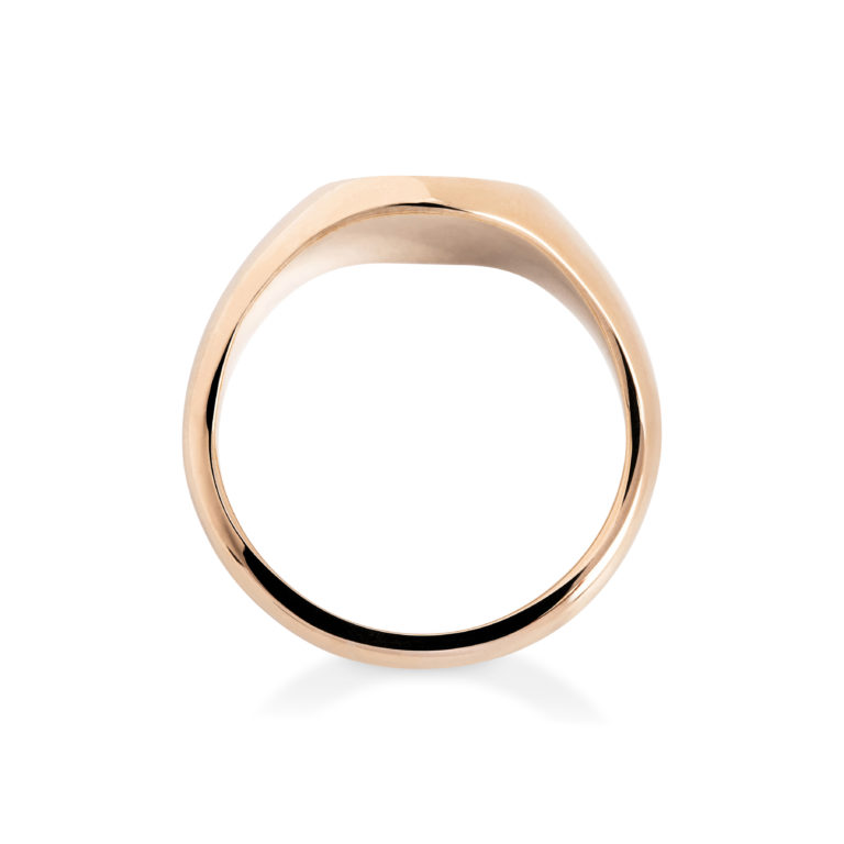 Yellow Gold Cushion Medium Signet Ring - Image 3