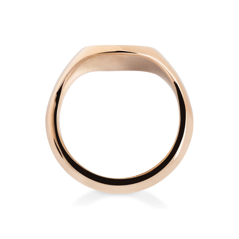 Yellow Gold Cushion Large Signet Ring - Image 3