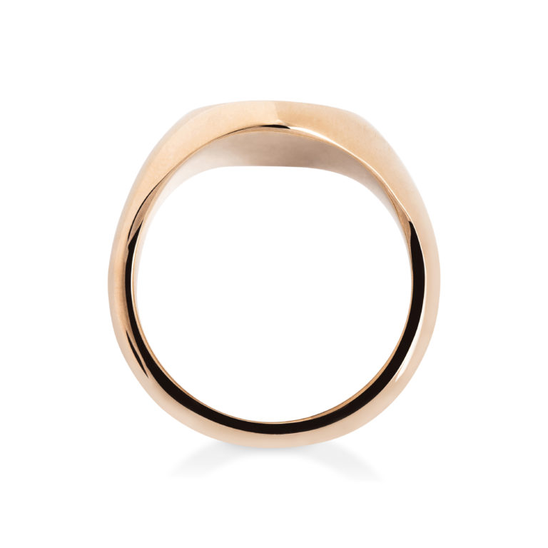 Yellow Gold Oval Large Signet Ring - Image 3