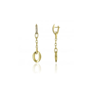 Chimento Link Sensi 18ct Yellow Gold and Diamond Earrings