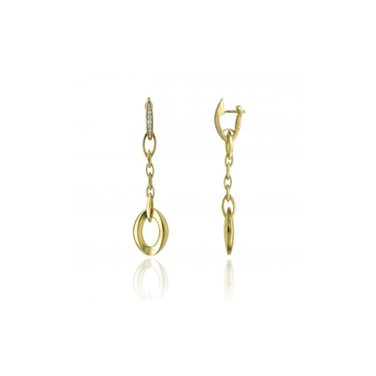 Chimento Link Sensi 18ct Yellow Gold and Diamond Earrings
