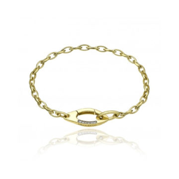 Chimento Link Sensi 18ct Yellow Gold and Diamond Small Link Bracelet