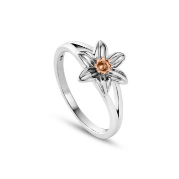 Clogau Nature's Wonder Sterling Silver Daffodil Ring