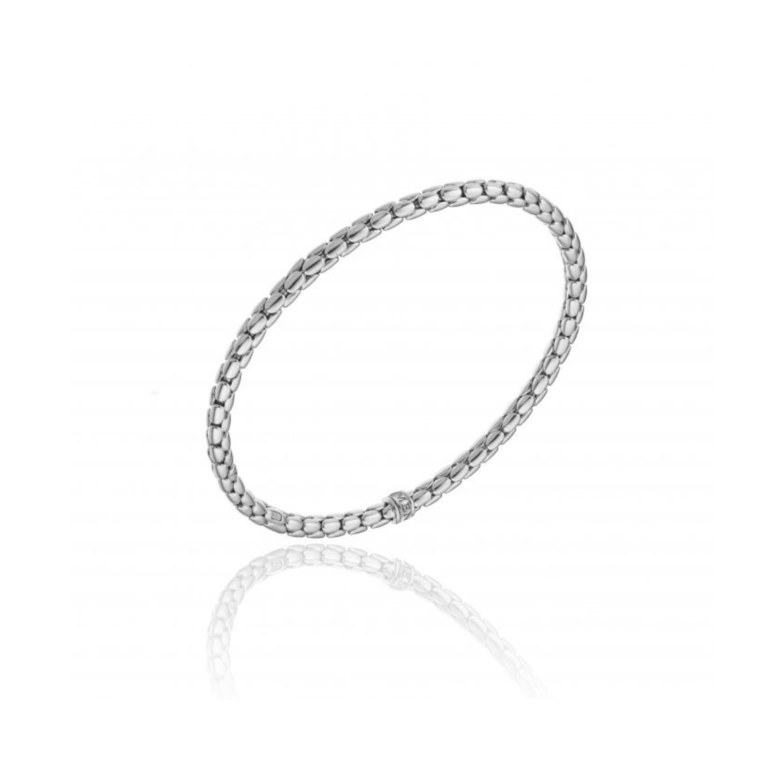 Chimento Stretch Spring 18ct White Gold Bracelet