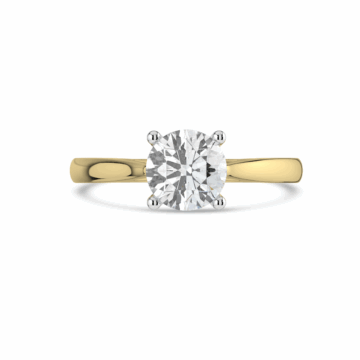 Laboratory Grown Round Brilliant Cut 1.00ct Diamond Ring