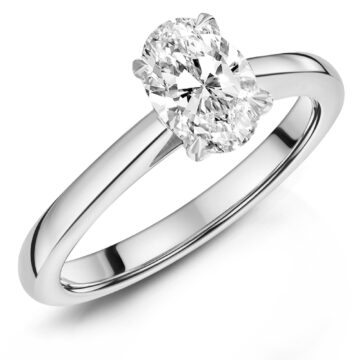 Provenance 1.01ct Oval Cut Diamond Platinum Ring