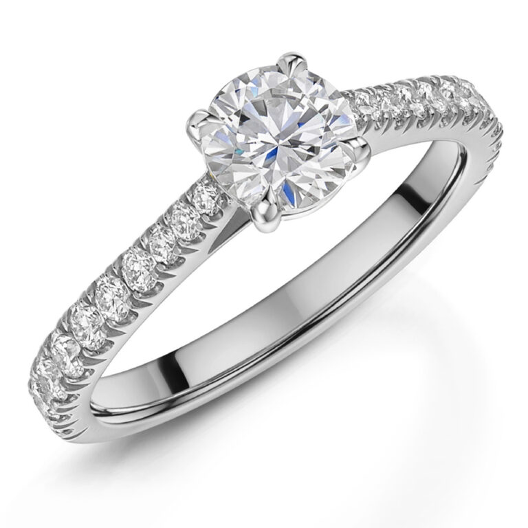 Provenance 0.50ct Round Brilliant Cut Diamond Platinum Ring