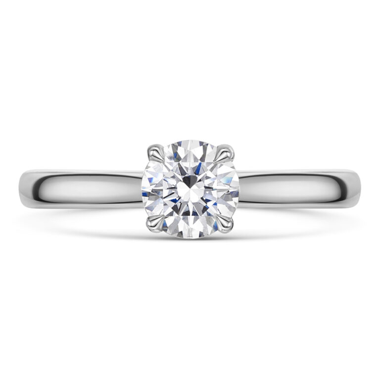 Provenance 0.50ct Round Brilliant Cut Diamond Platinum Ring - Image 2
