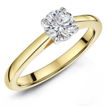 Provenance 0.40ct Round Brilliant Cut Diamond Single Mine Origin Gold Ring