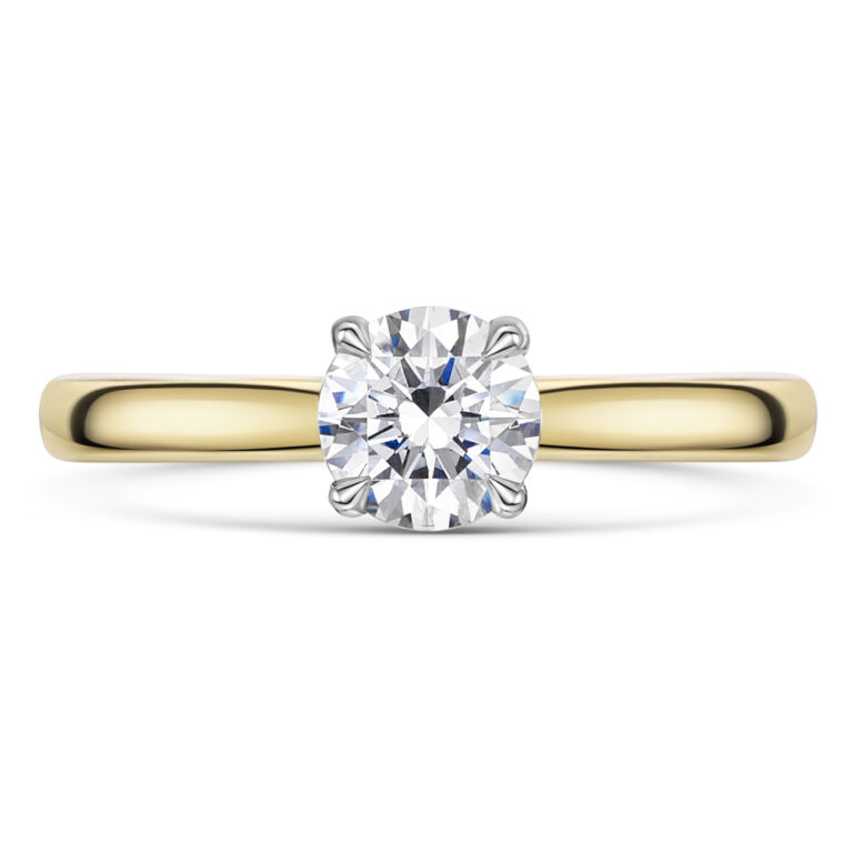 Provenance 0.40ct Round Brilliant Cut Diamond Single Mine Origin Gold Ring - Image 2