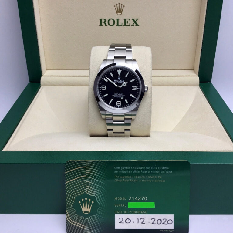 Pre-owned Rolex Oyster Perpetual Explorer 39mm Watch - Image 2
