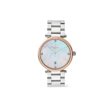 Clogau Celyn Stainless Steel and Rose Gold Plated Bracelet Watch