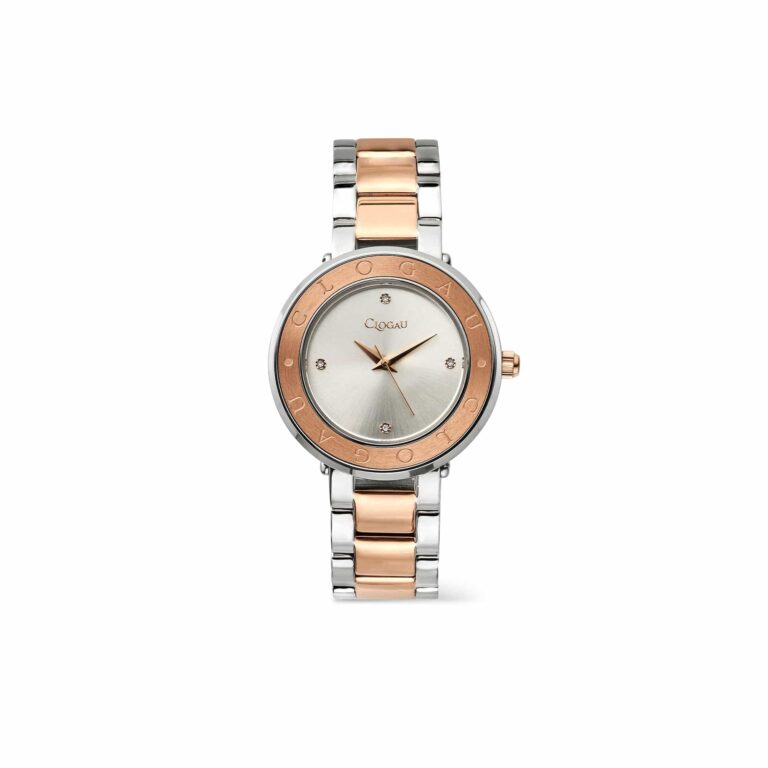 Clogau Alaw Stainless Steel and Rose Gold Plated Bracelet Watch