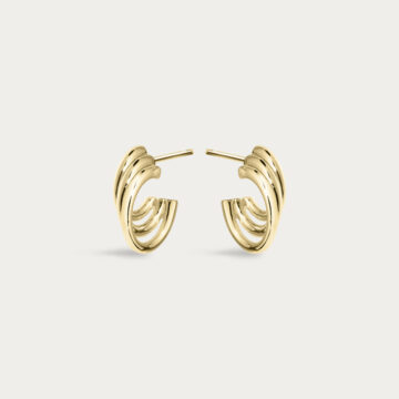 Shaun Leane Yellow Gold Vermeil Bound Hoop Size 2 Earrings