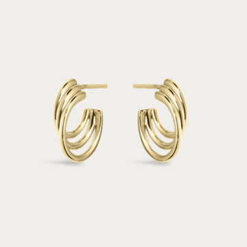 Shaun Leane Yellow Gold Vermeil Bound Hoop Size 3 Earrings