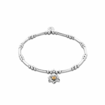 Clogau Nature's Wonder Sterling Silver Daffodil Affinity Bracelet