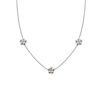 Clogau Nature's Wonder Sterling Silver Forget-Me-Not Adjustable Necklace