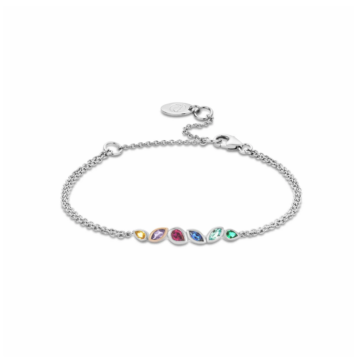 Clogau Cariad Sterling Silver Lab-Grown Multi-Stone Bracelet