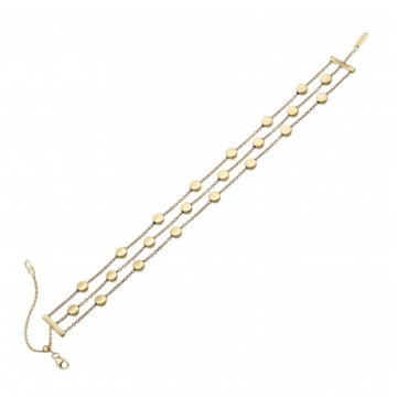 Chimento Armillas Glow 18ct Yellow Gold Three-Row Bracelet
