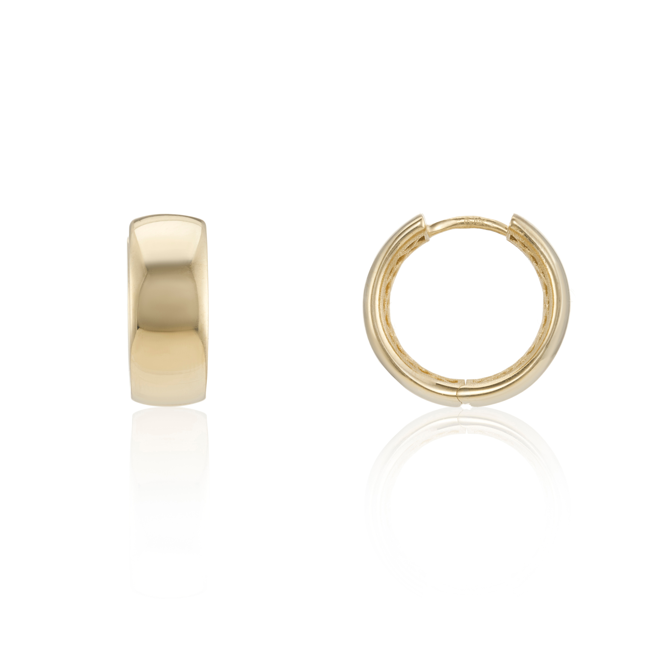 Yellow Gold Huggie Hoop Earrings