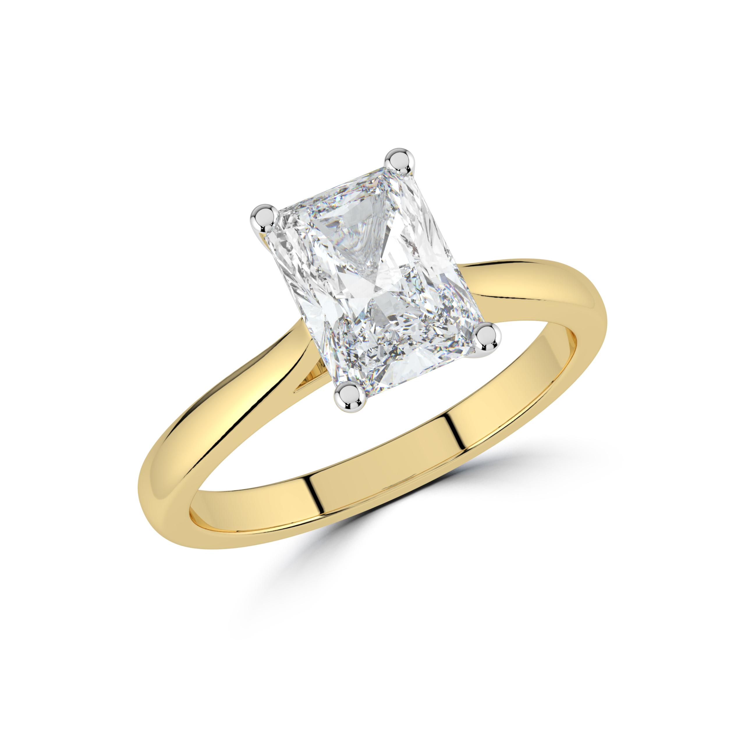 Laboratory Grown Radiant Cut 2.02ct Diamond Ring