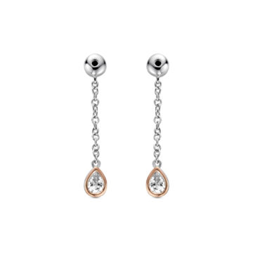 Clogau Celebration Sterling Silver Drop Earring Backs with Swarowski® Zirconia