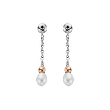 Clogau Nature's Wonder Sterling Silver Beachcomber Drop Earring Backs with Pearls
