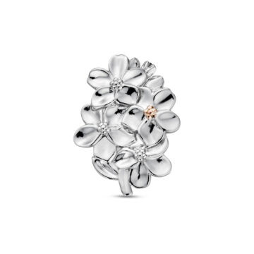 Clogau Nature's Wonder Sterling Silver Forget-Me-Not Brooch