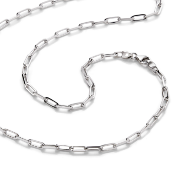 Men's Sterling Silver Rhodium Plated Volt 20" Chain
