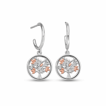 Clogau Tree of Life Sterling Silver Drop Earrings